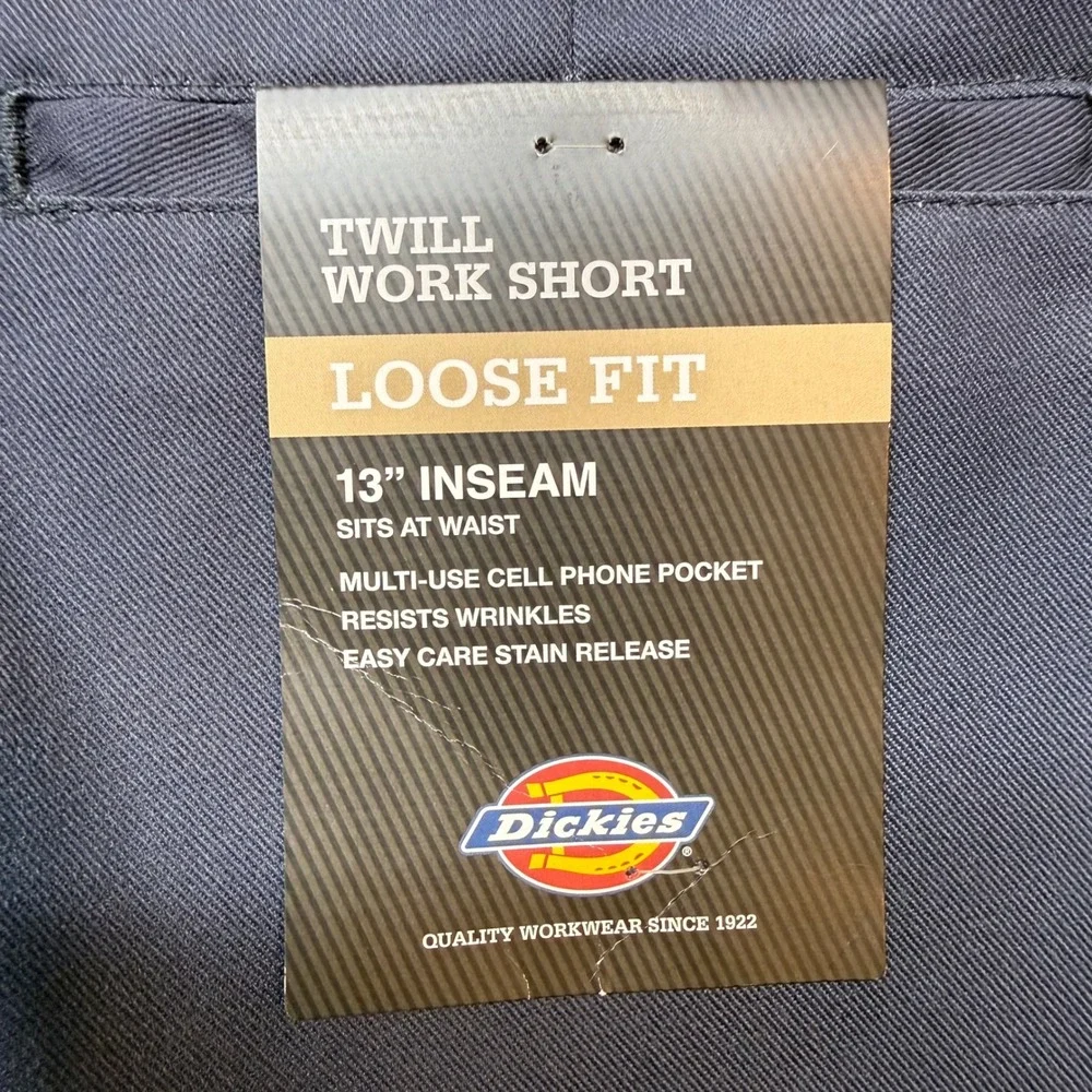 Dickies Mens 32 Charcoal Gray Loose Fit Twill Work‎ Shorts 13 Inseam Utility
